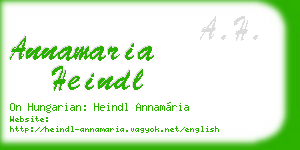annamaria heindl business card
