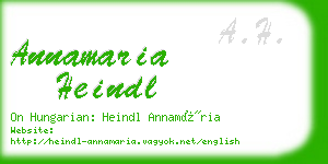 annamaria heindl business card